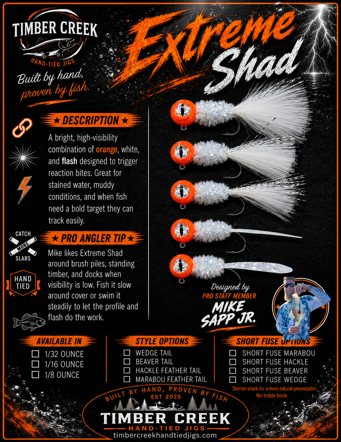 Extreme Shad by pro staff member and owner of Extreme Outdoors, Michael Sapp Junior