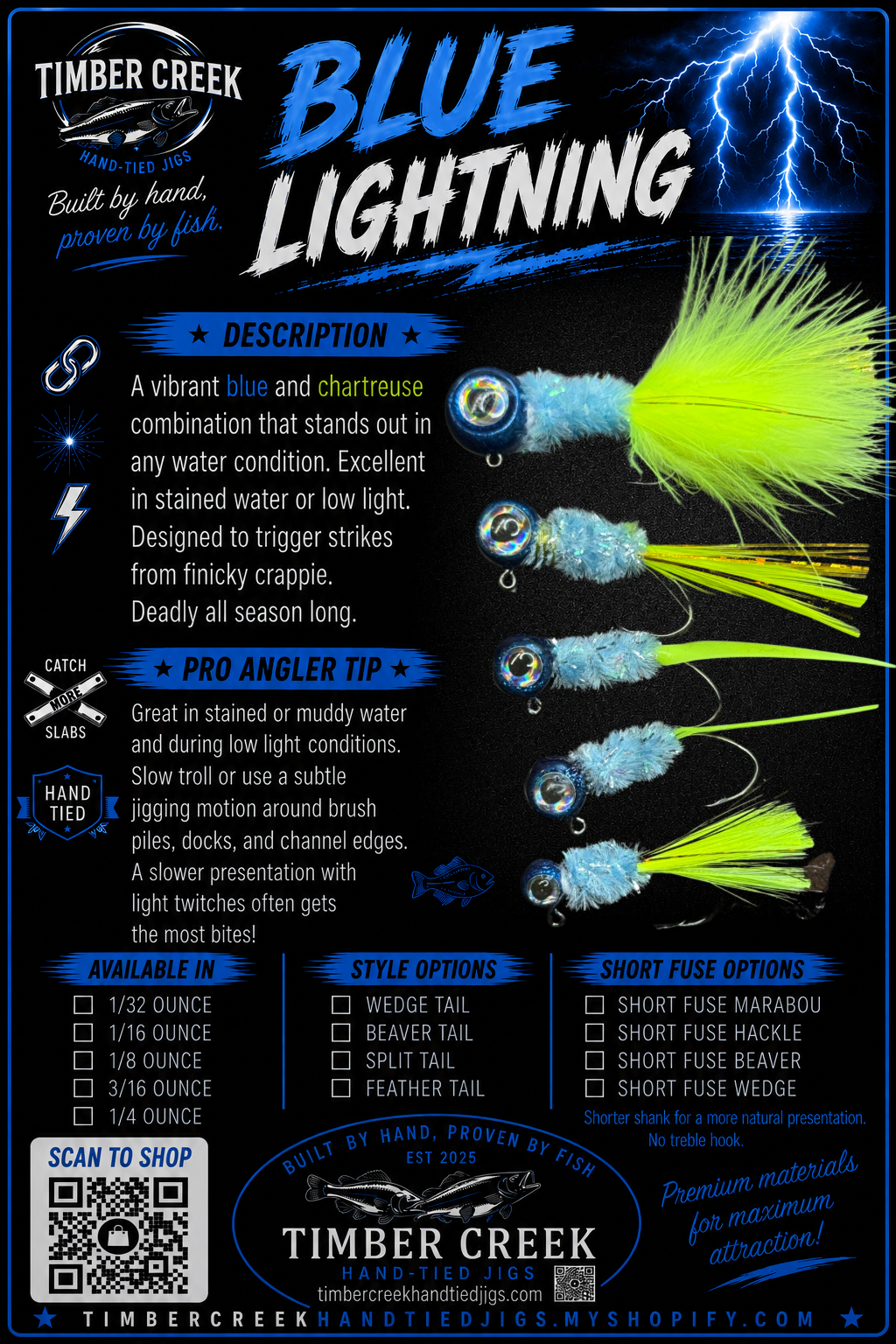 Blue lightning