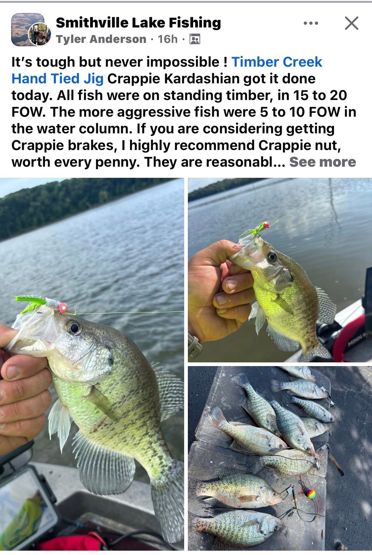 Crappie Kardashian by pro staff member Tyler Anderson